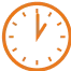 13:00の時計のイラスト